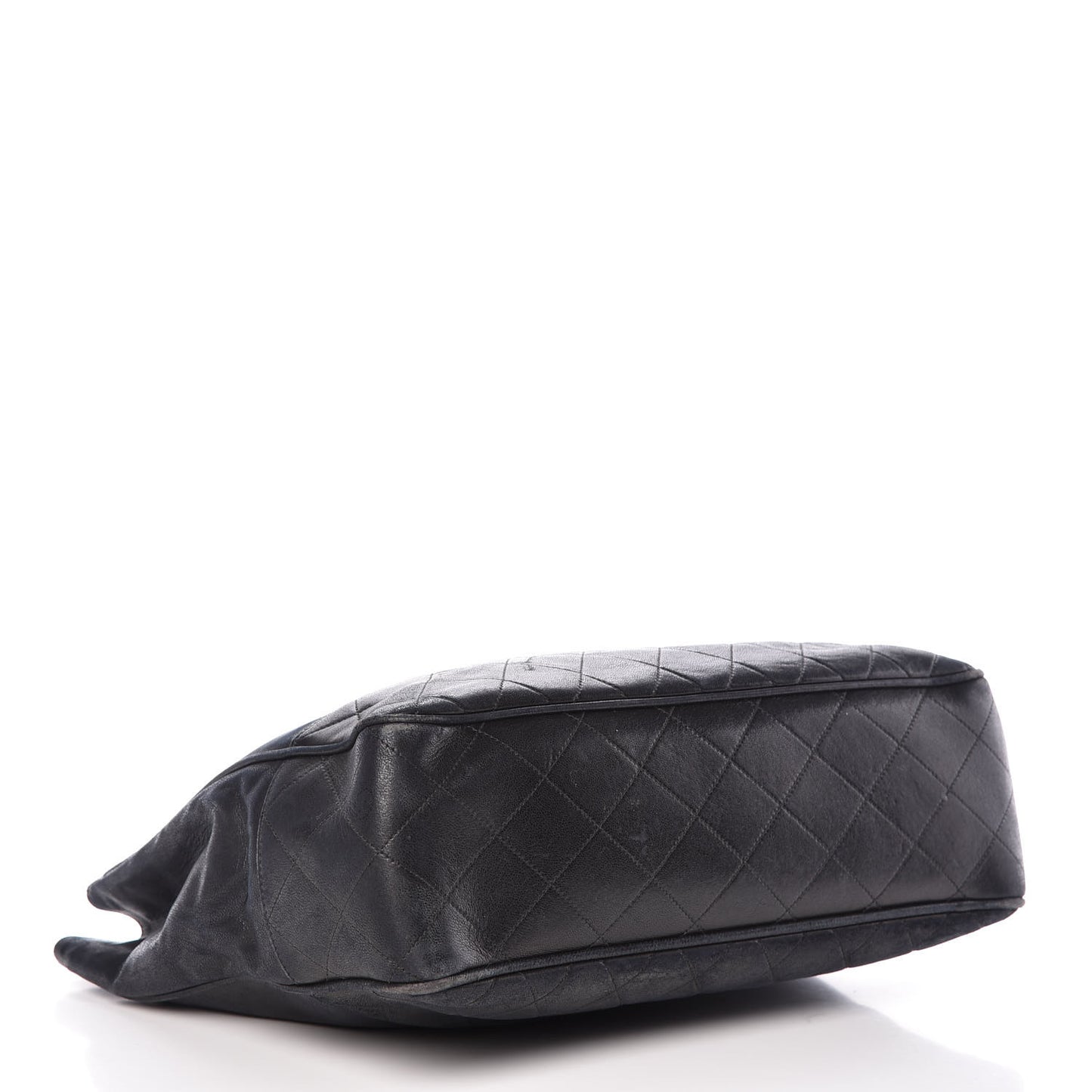 Lambskin Quilted Tote Black