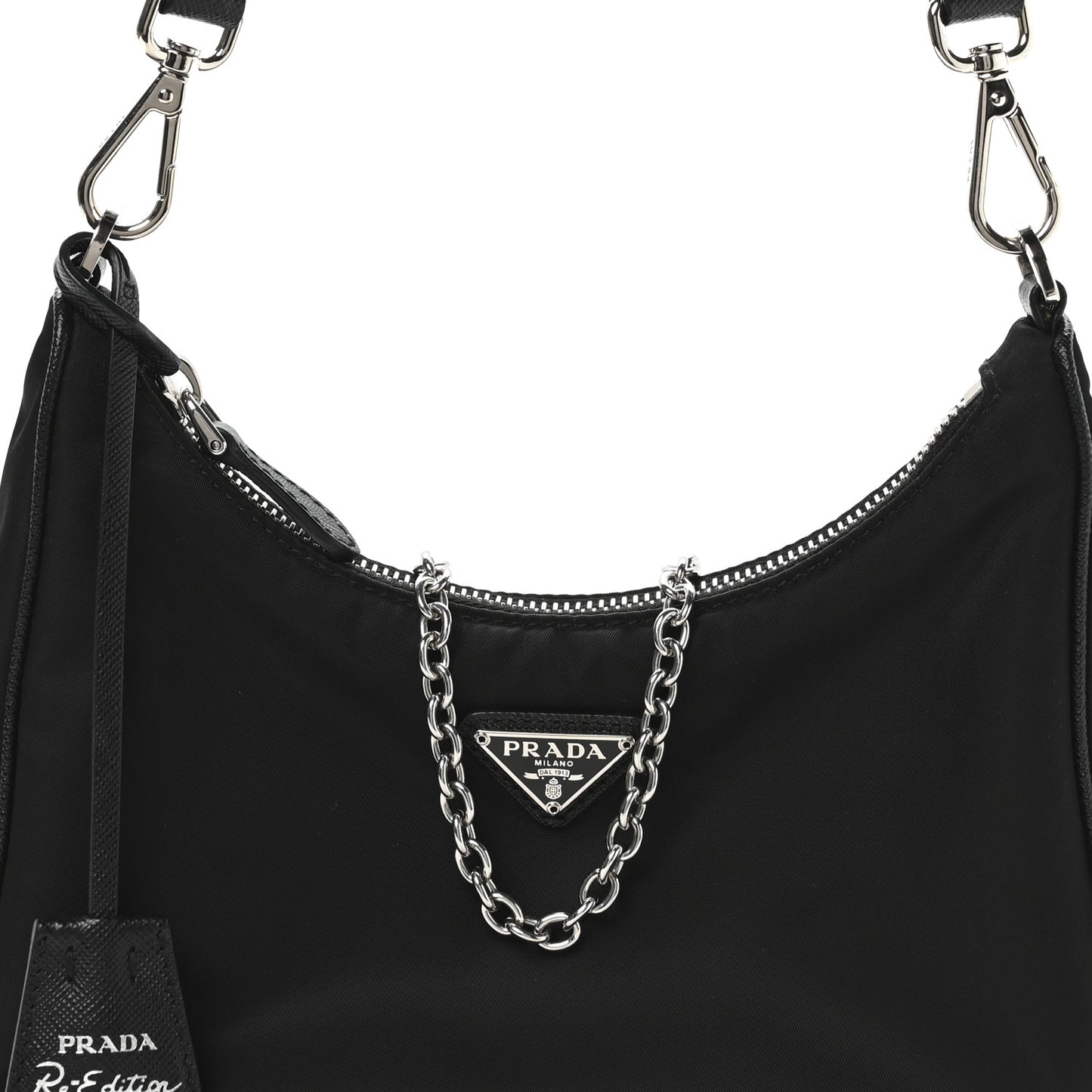 Re-Nylon Saffiano Re-Edition 2005 Shoulder Bag Black