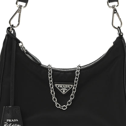Prada Re-Nylon Saffiano Re-Edition 2005 Shoulder Bag Black 9 of 12
