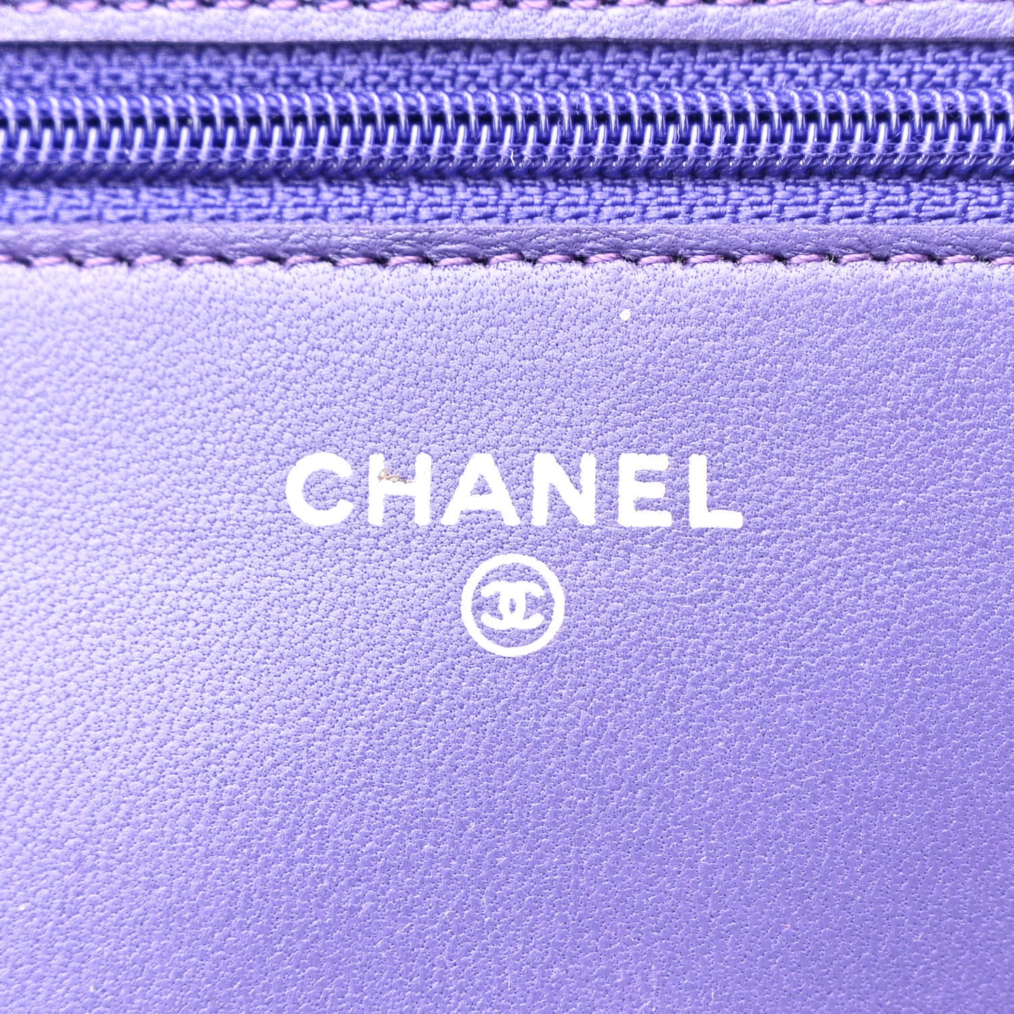 Lambskin Quilted Reissue Wallet On Chain WOC Purple