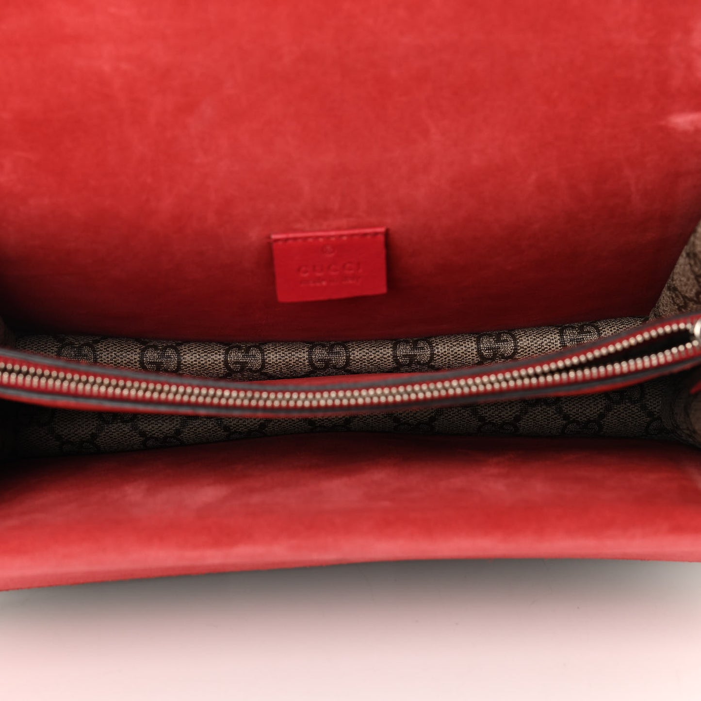 GG Supreme Monogram Small Dionysus Shoulder Bag Red