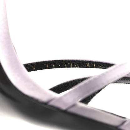 Saint Laurent Crepe Satin Baliqua 105 Ankle Strap Sandals 37.5 Poly Grey 7 of 11