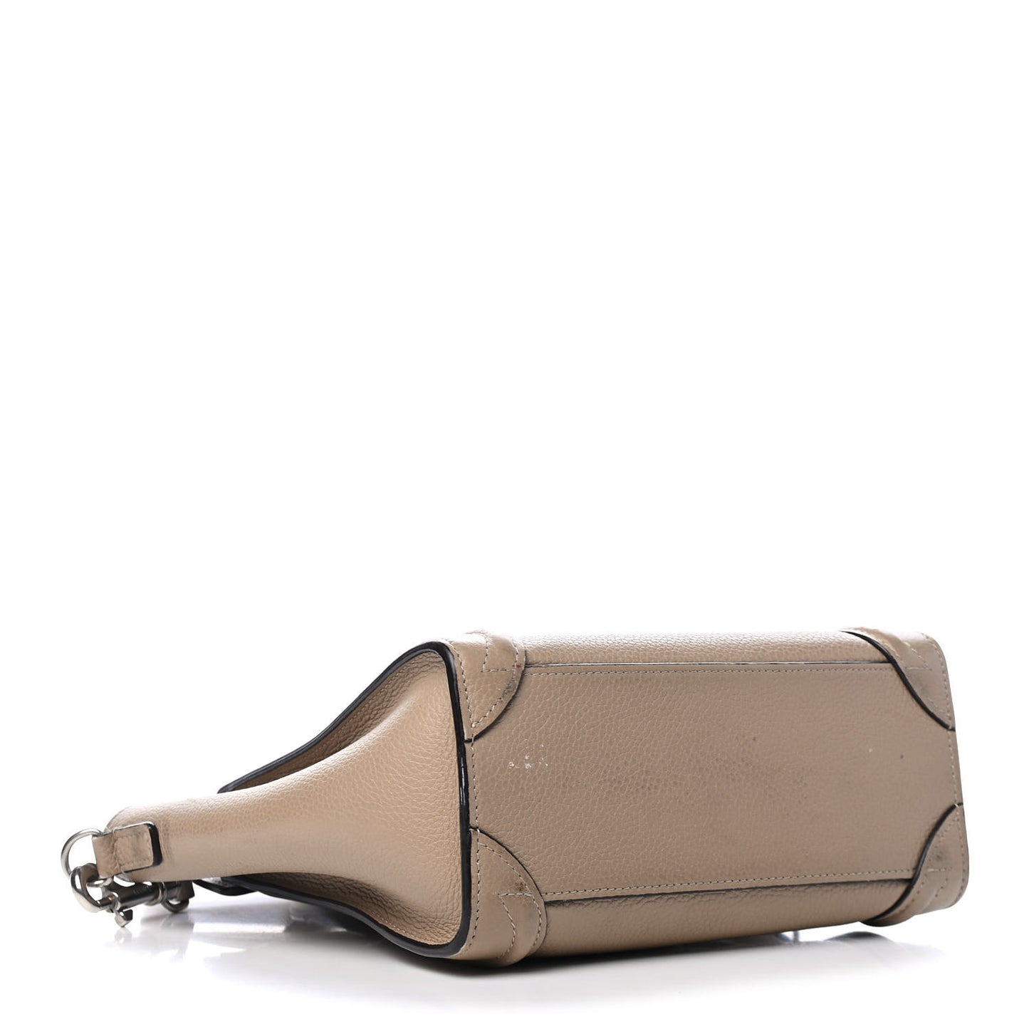 Drummed Calfskin Nano Luggage Dune