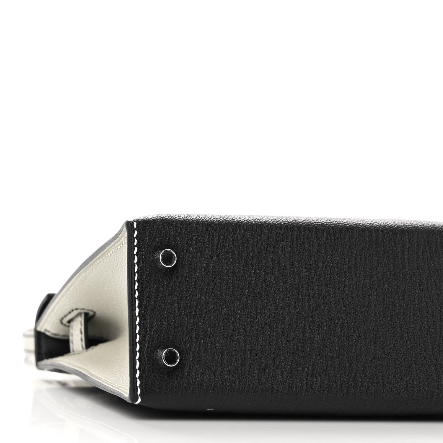 Hermes Chevre Mysore Horseshoe Mini Kelly Sellier 20 Black Gris Meyer 8 of 10