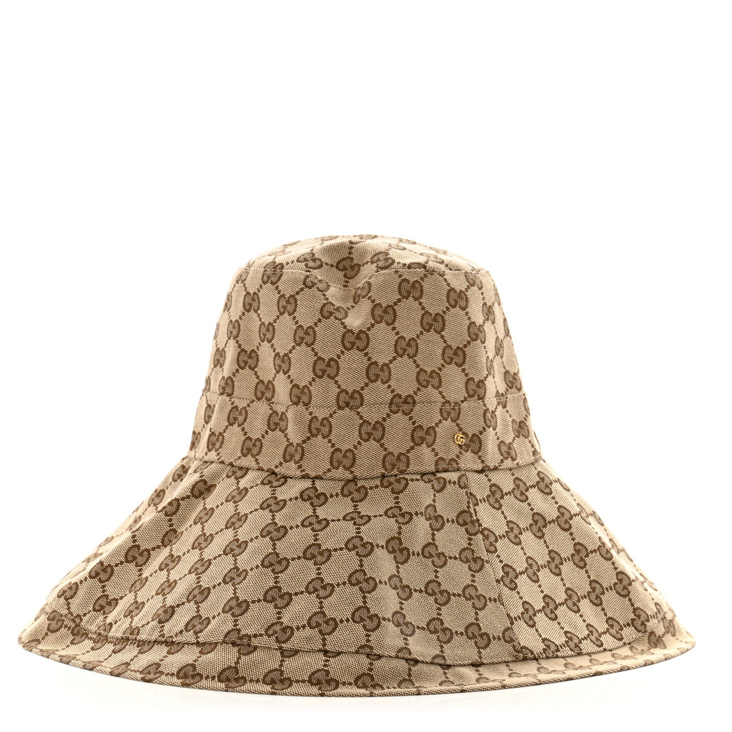 Monogram Wide Brim Hat S Beige