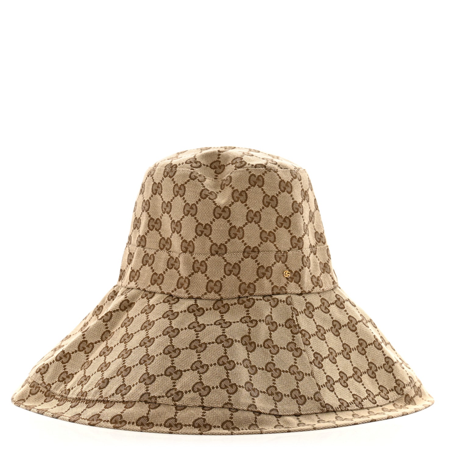 Gucci Monogram Wide Brim Hat S Beige 1 of 10