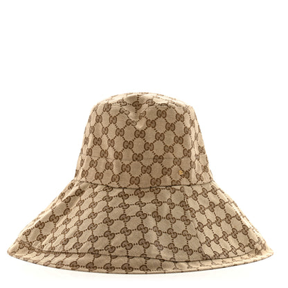 Gucci Monogram Wide Brim Hat S Beige 1 of 10