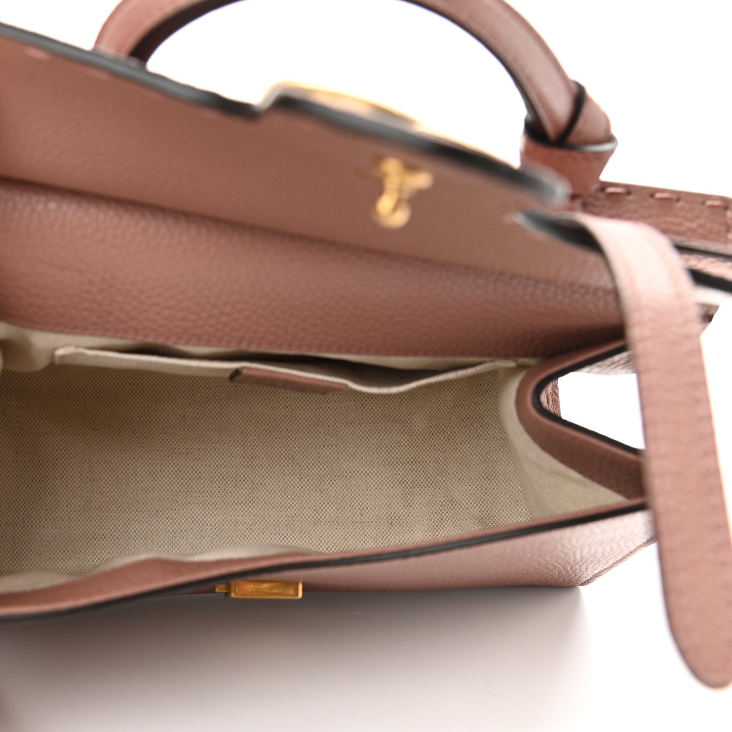 Calfskin Mini GG Marmont Top Handle Bag Rosy Phard