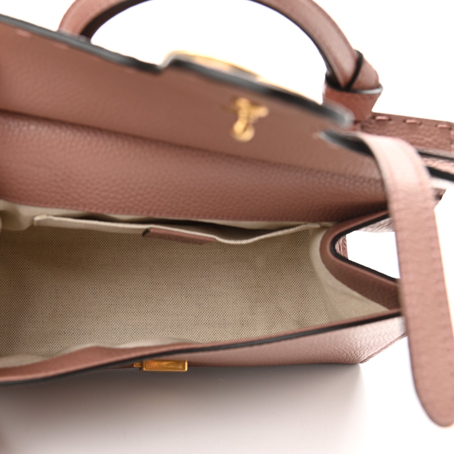 Gucci Calfskin Mini GG Marmont Top Handle Bag Rosy Phard 5 of 10