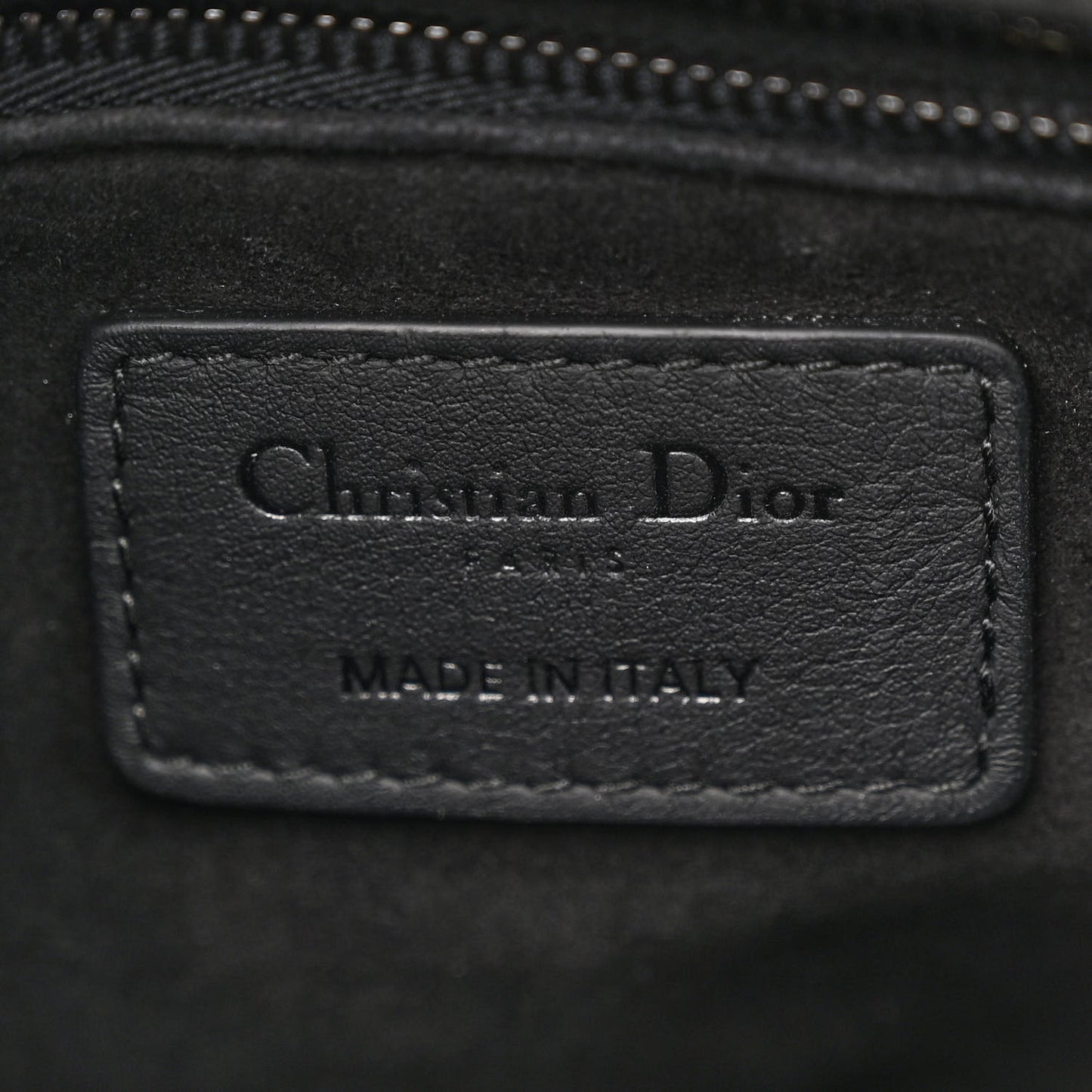 Ultra Matte Calfskin Cannage Medium Lady Dior Black