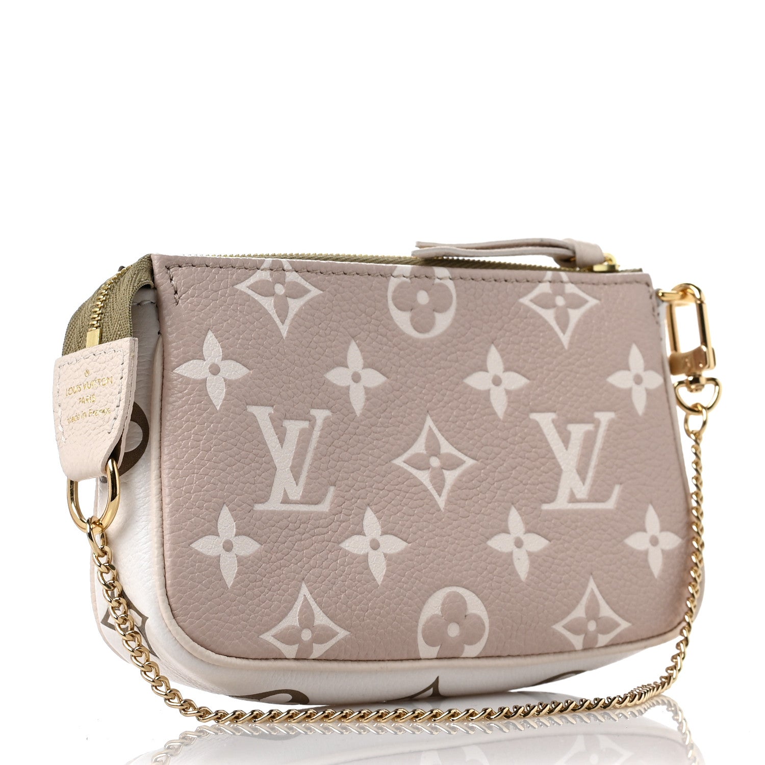 Louis Vuitton Empreinte Spring in the City Mini Pochette Accessories Kaki Beige Cream 2 of 8