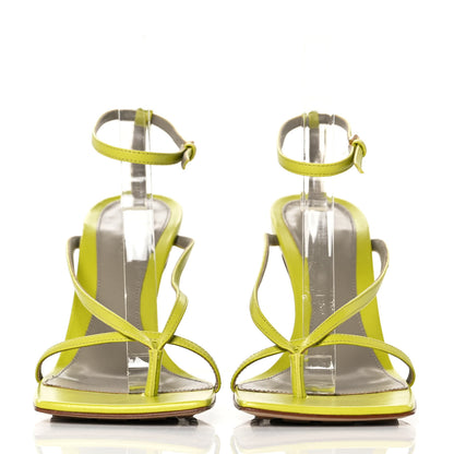 Bottega Veneta Lambskin Stretch Multi Strap 90mm Sandals 41 Pistachio 2 of 7