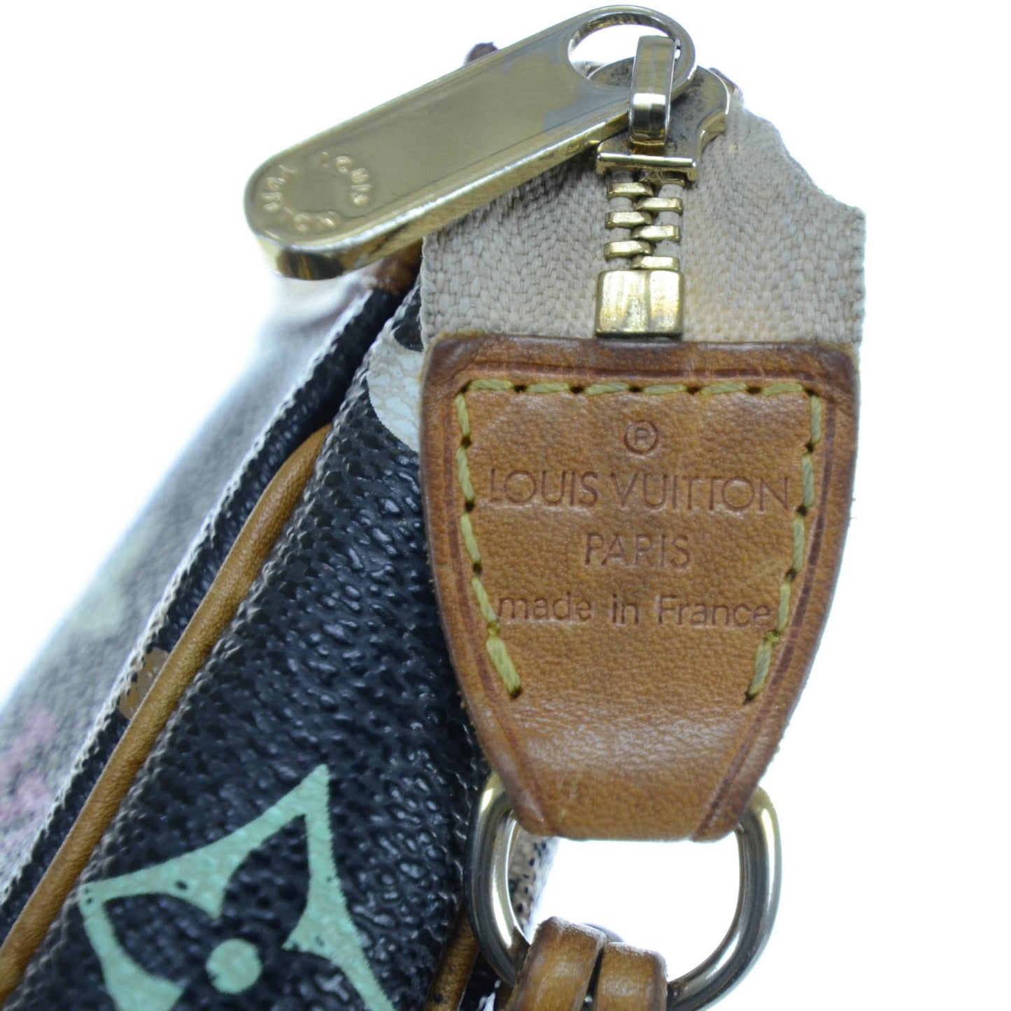 Monogram Multicolor Pochette Accessories Black