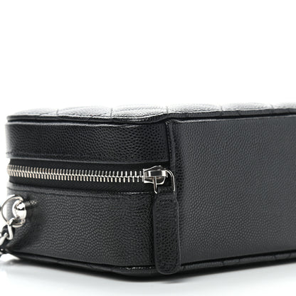 Chanel Caviar Quilted CC Vanity Case With Chain Black 8 of 9