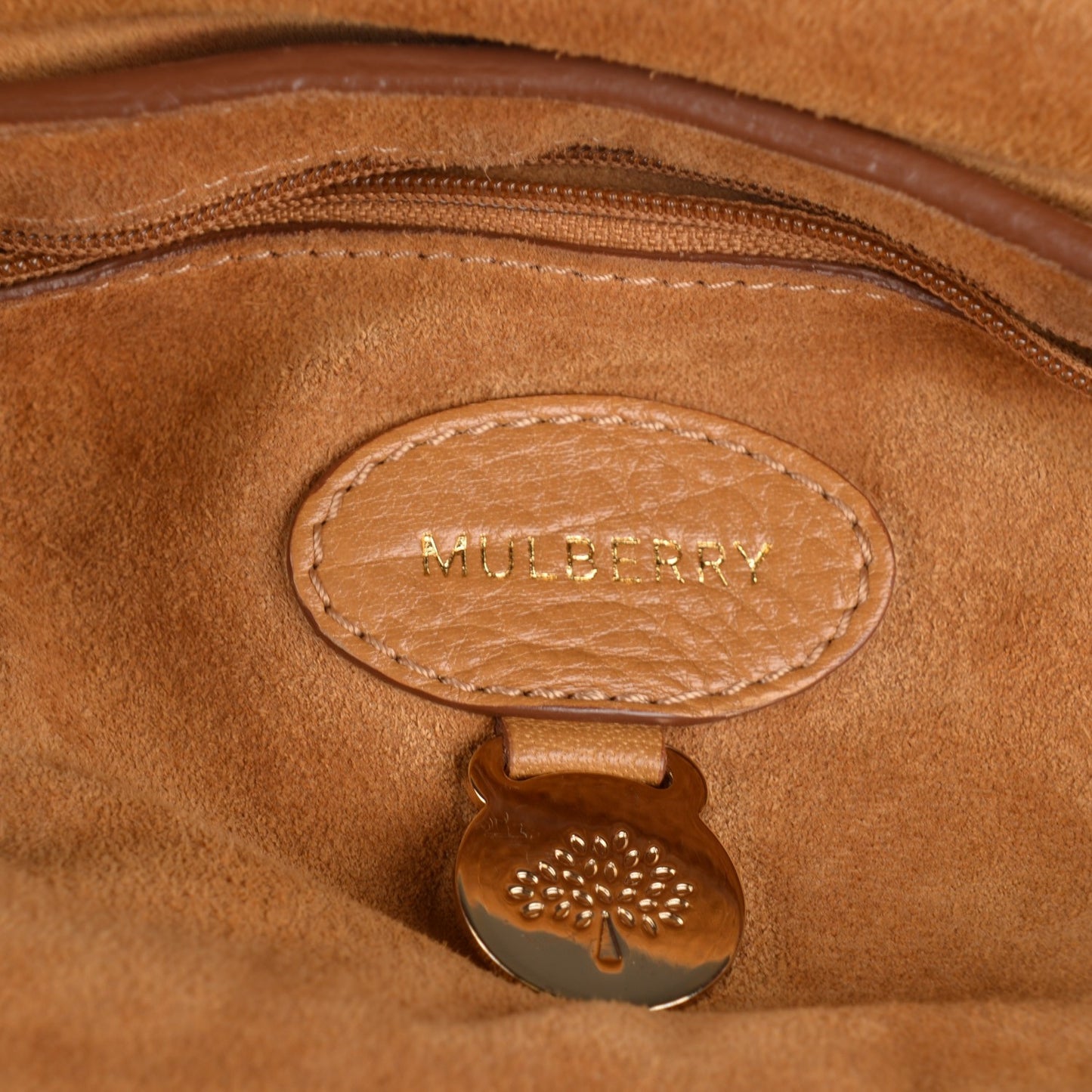 Soft Grain Calfskin Small Bayswater Deer Brown