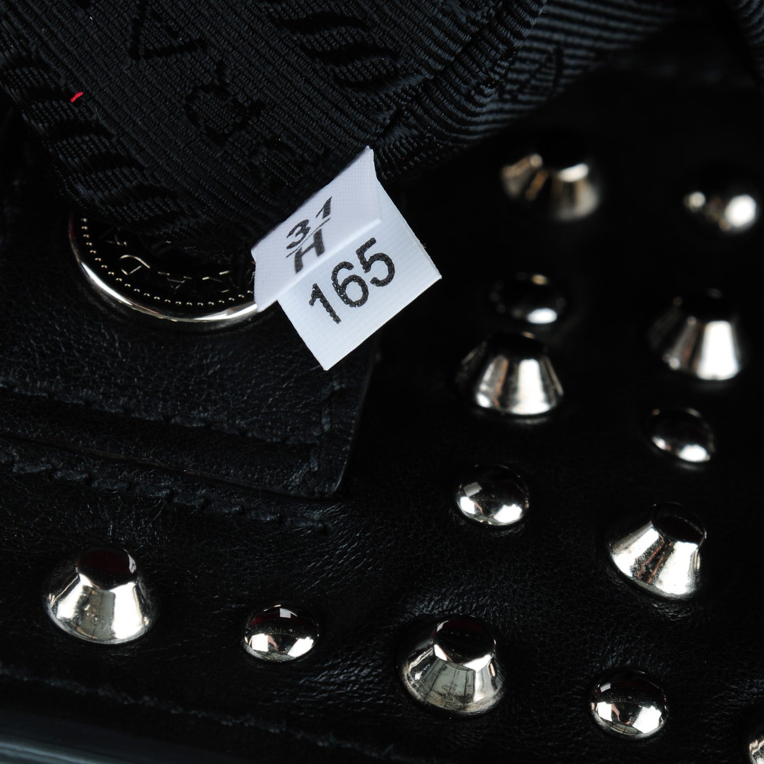 Prada Soft Calfskin Large Studded East West Tote Nero Black 9 of 9