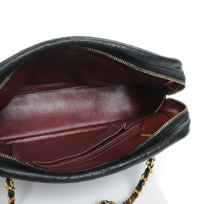 Chanel Lambskin Chevron Quilted Camera Case Black 5 of 9