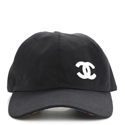 Chanel Cotton Sequin CC Cap Hat Black 3 of 9