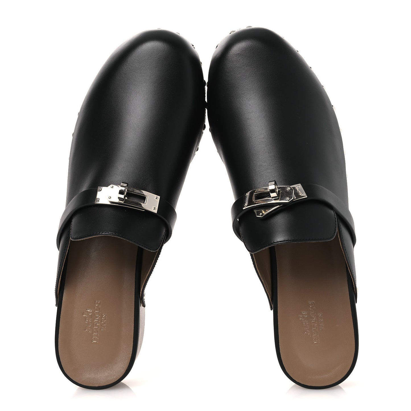 Calfskin Carlotta Mules 39 Black
