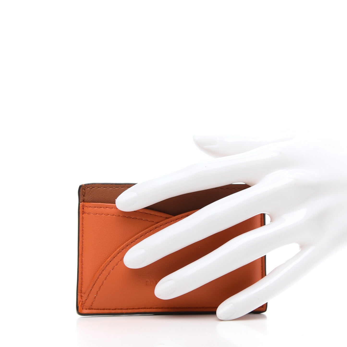 Nappa Card Holder Orange