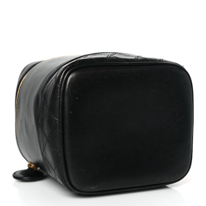 Chanel Lambskin Vanity Cosmetic Case Black 4 of 11