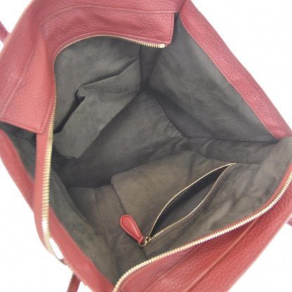Celine Pebbled Leather Mini Luggage Bag Red 5 of 7