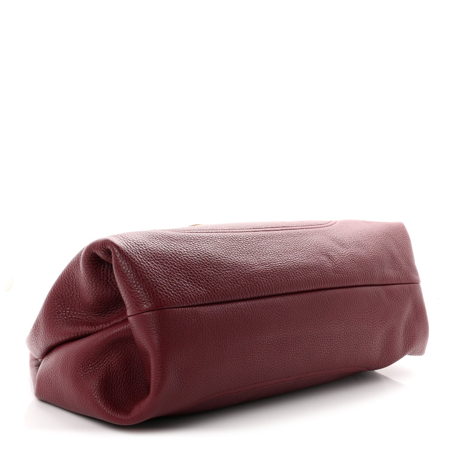Gucci Grained Calfskin Softbit Maxi Shoulder Bag Rosso 5 of 10