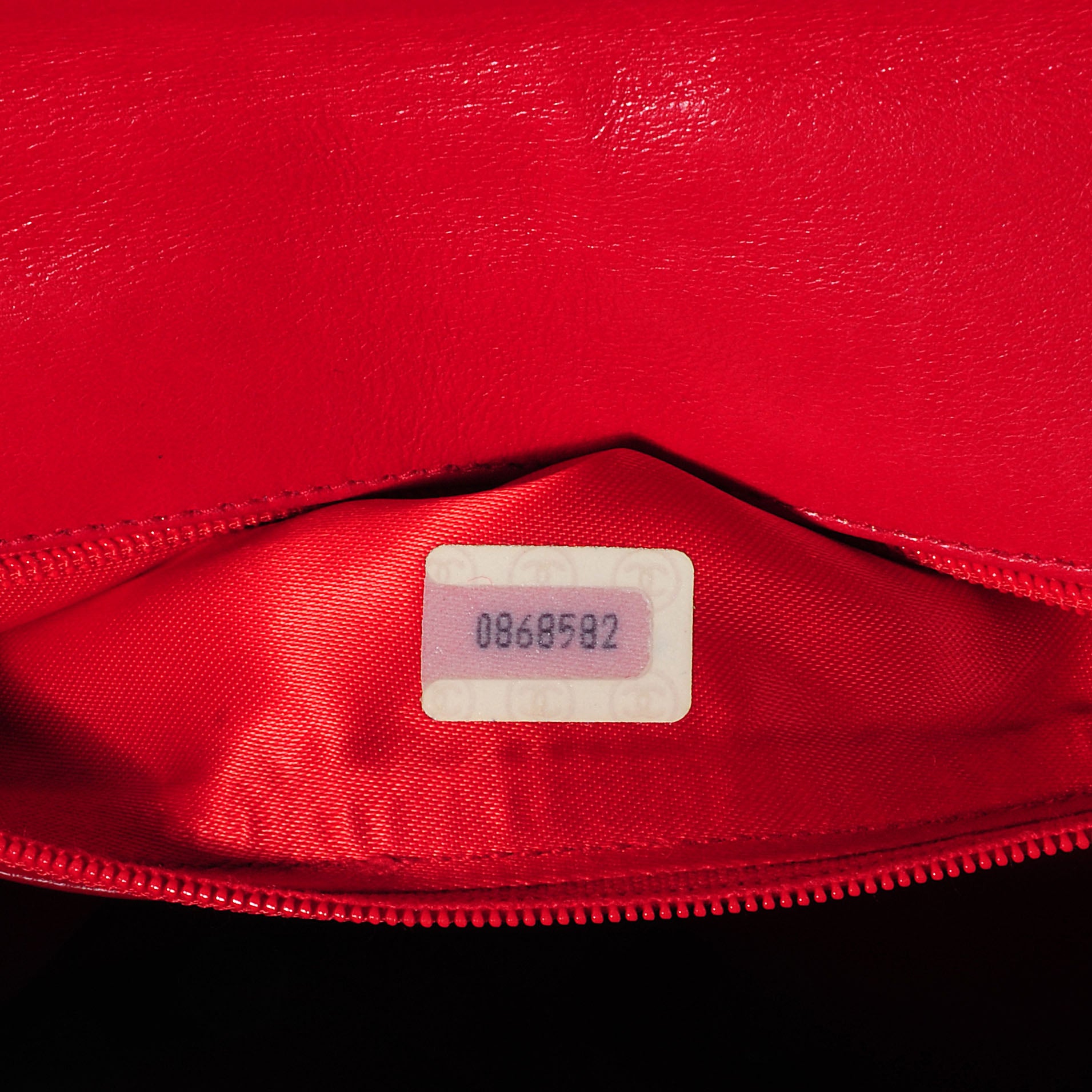 Chanel Lambskin Shoulder Flap Bag Red 7 of 7