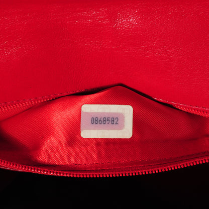 Chanel Lambskin Shoulder Flap Bag Red 7 of 7