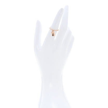 Hermes 18K Rose Gold Diamond Kelly Clochette Ring 52 6 2 of 5