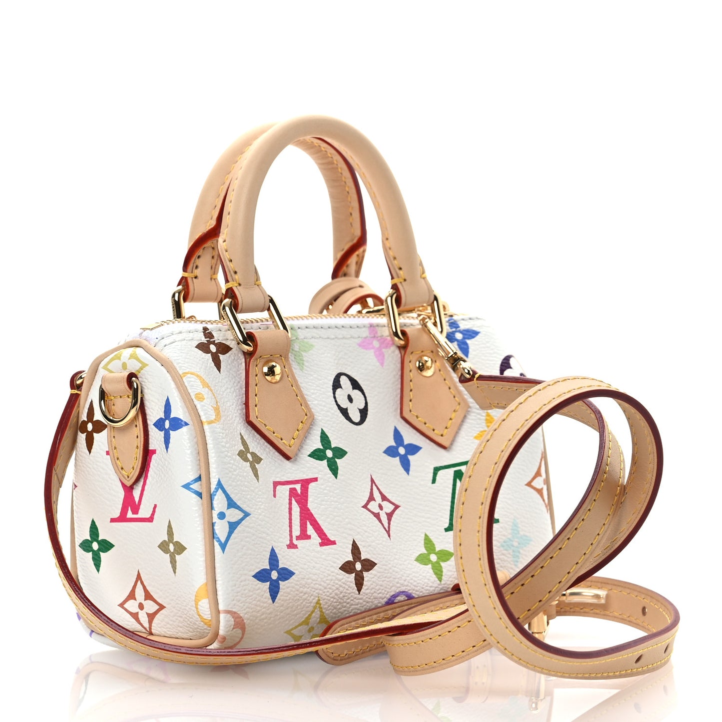 LV X TM Monogram Multicolor Nano Speedy White