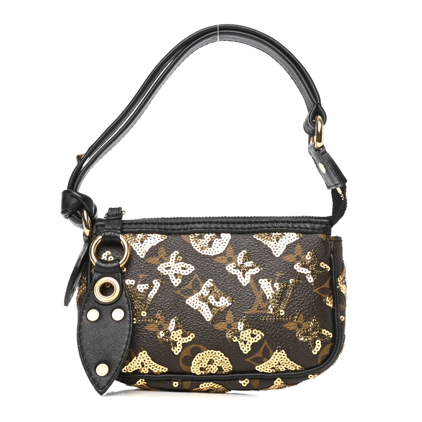 Monogram Sequins Eclipse Mini Pochette Gold