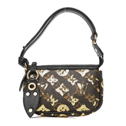 Louis Vuitton Monogram Sequins Eclipse Mini Pochette Gold 1 of 8