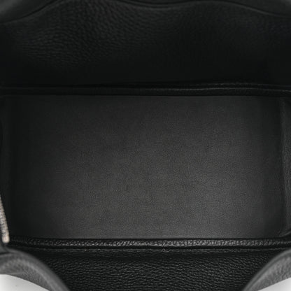 Hermes Taurillon Clemence Lindy 26 Black 5 of 8