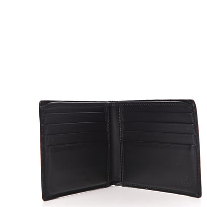 Gucci GG Supreme Monogram Kingsnake Nice Bi-Fold Wallet Black Grey 5 of 9