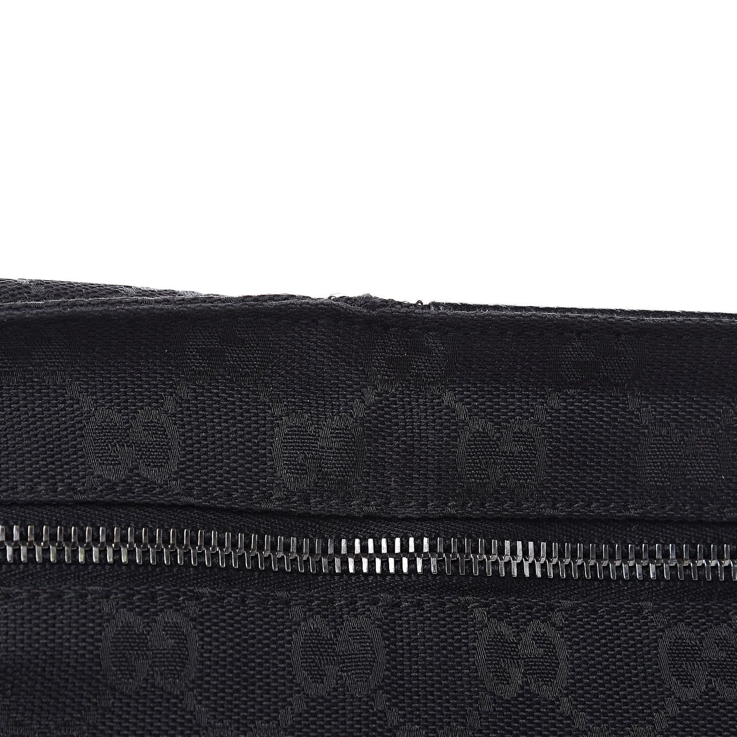 GG Monogram Web Double Pocket Belt Bag Black
