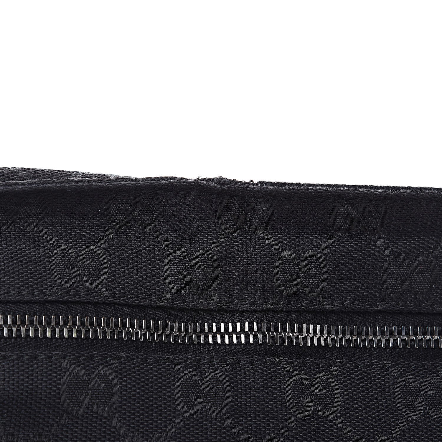 Gucci GG Monogram Web Double Pocket Belt Bag Black 9 of 12