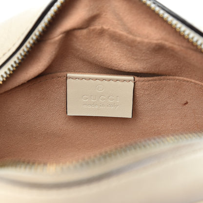 Gucci Calfskin Matelasse Mini GG Marmont Chain Shoulder Bag White 6 of 13