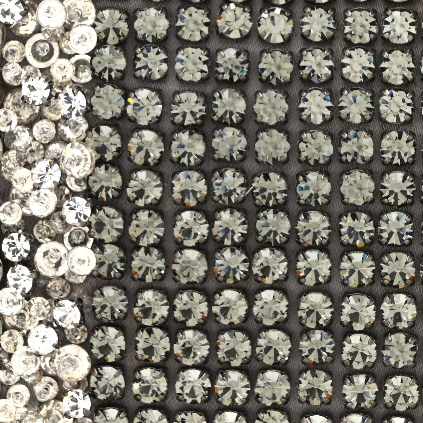 Nappa Beaded Embellished Carry Secrets Clutch Silver