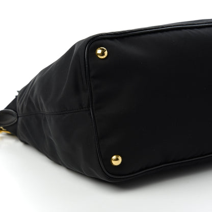 Prada Tessuto Nylon Soft Calf Tote Black 6 of 10