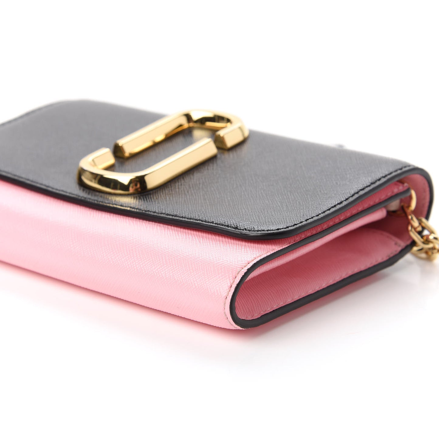 Saffino Snapshot Wallet on Chain Black Baby Pink
