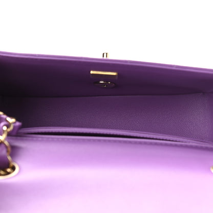 Chanel Lambskin Quilted Mini Rectangular Flap Purple 5 of 11