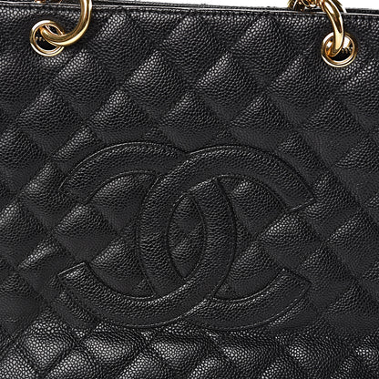 Chanel Caviar Quilted Grand Shopping Tote GST Black 9 of 11