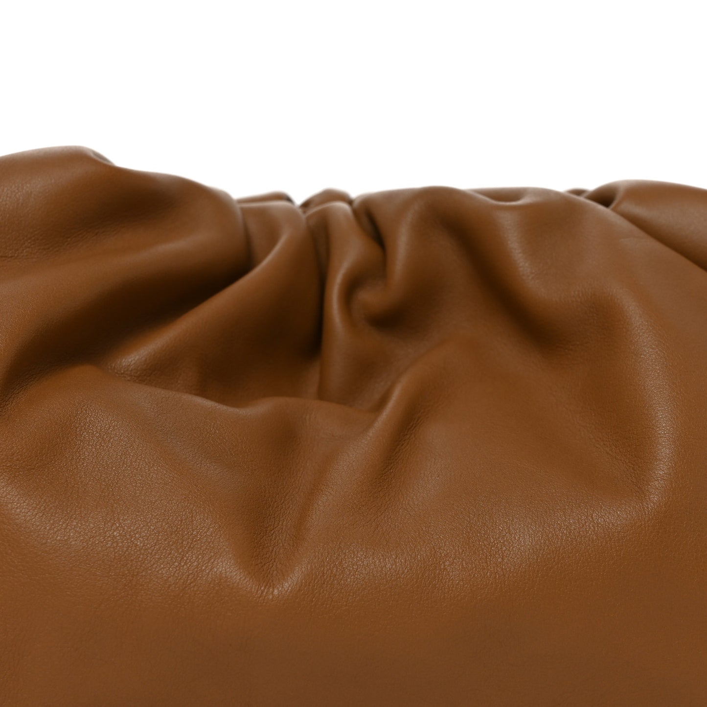 Smooth Butter Calf The Pouch Oversized Clutch Teak