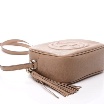 Gucci Pebbled Calfskin Small Soho Disco Bag Camelia 7 of 11