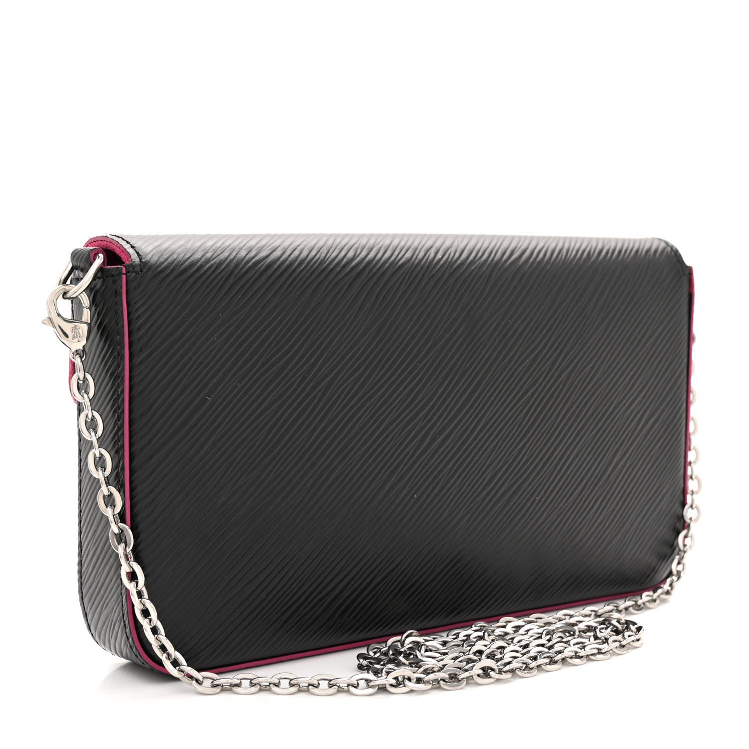 Louis Vuitton Epi Pochette Felicie Black Hot Pink 4 of 16