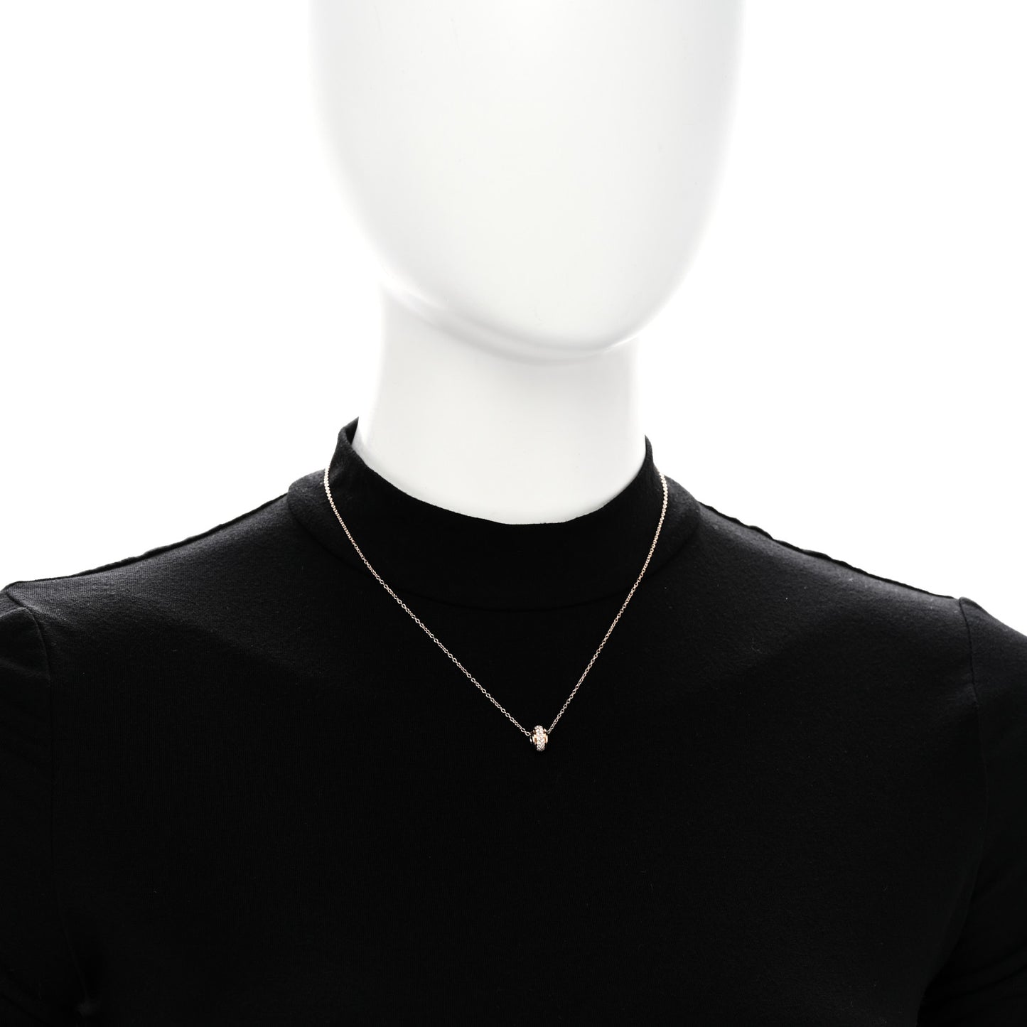 18K Rose Gold Diamond Possession Pendant Necklace