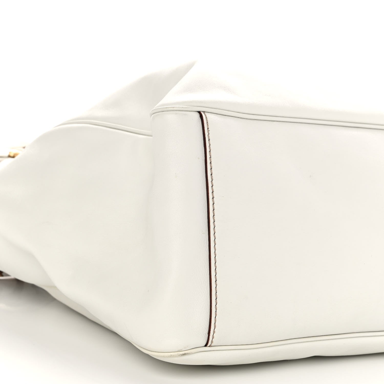 Gucci Calfskin Large Positano Tote White 8 of 9