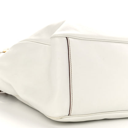 Gucci Calfskin Large Positano Tote White 8 of 9