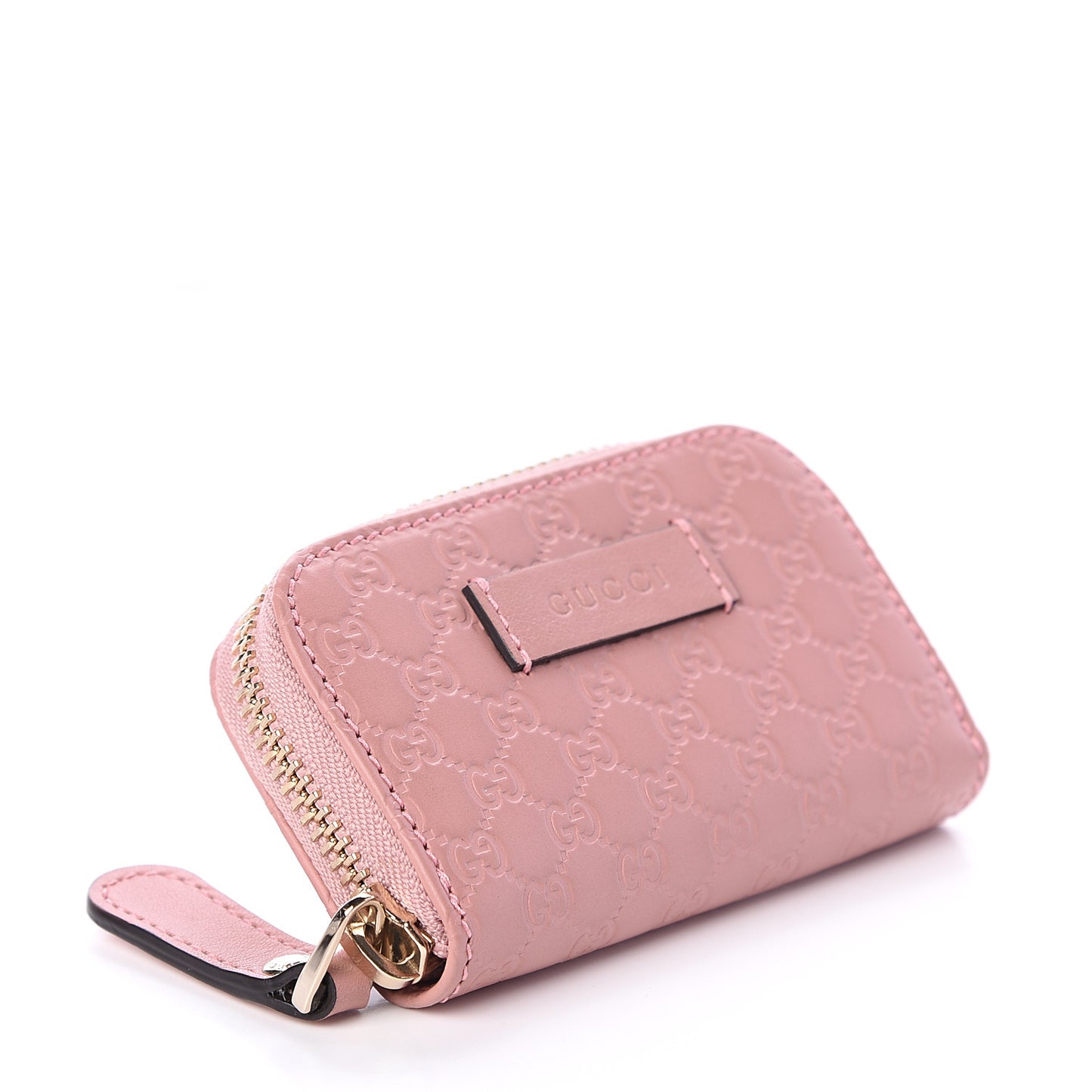 Microguccissima Zip Around Card Case Soft Pink